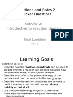 Reactions and Rates 2 Clicker Questions: Activity 2: Introduction To Reaction Kinetics