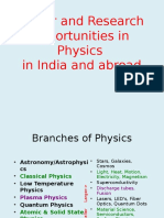 Physics Opartunity