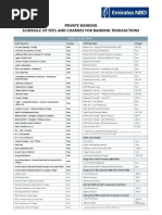 Emirates NBD Business Banking Fees | PDF | Cheque | Cash