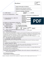 BUS300 Course Specs Sem 1 AY 2015-16