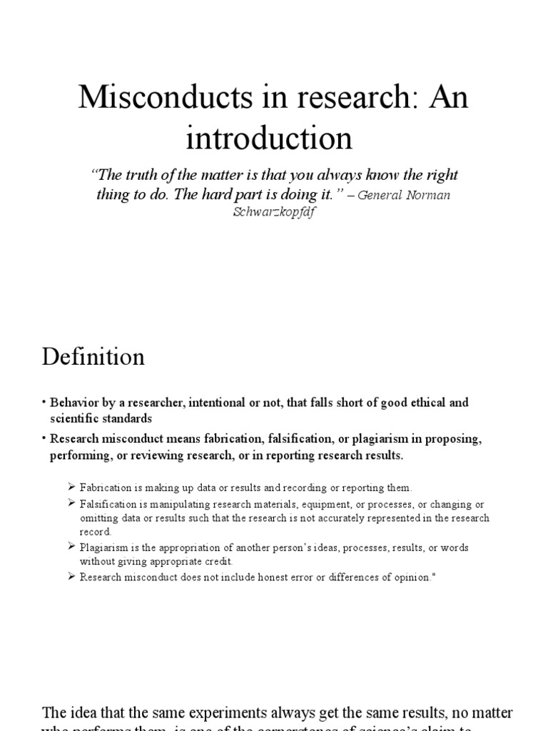Scientific Misconducts Pdf – Fraude scientifique : une menace majeure ...