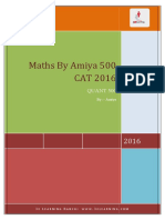 Maths by Amiya 500 CAT 2016