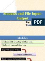 Python-06 (Modules and File Input-Output)