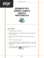 Simce 4to Matematica