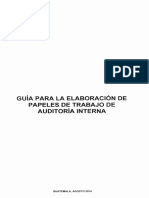 Guia Para Elaboración de Papeles de Trabajo