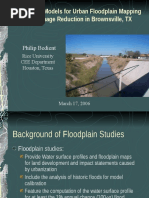 Hydrologic Models For Urban Floodplain Mapping and Damage Reduction in Brownsville, TX