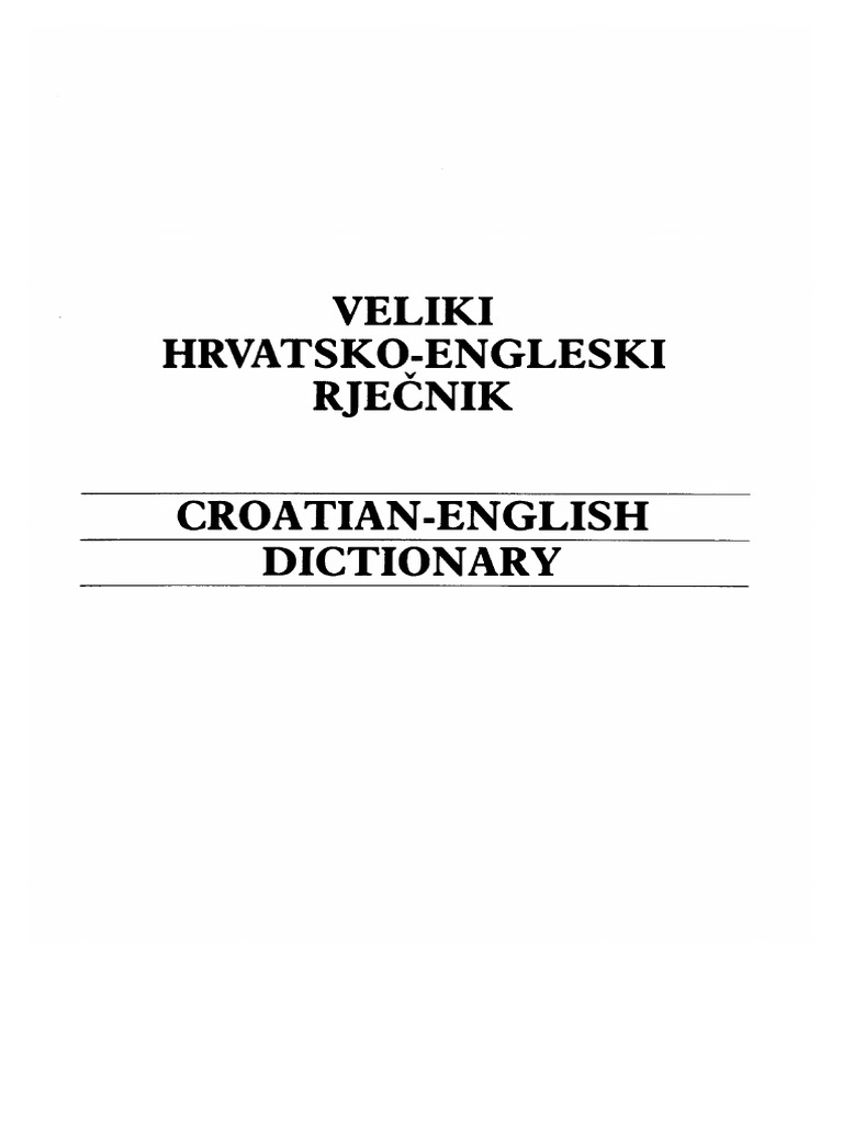 zeljko bujas veliki hrvatsko engleski