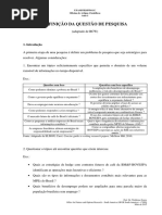 a1 Definição Da Questão de Pesquisa