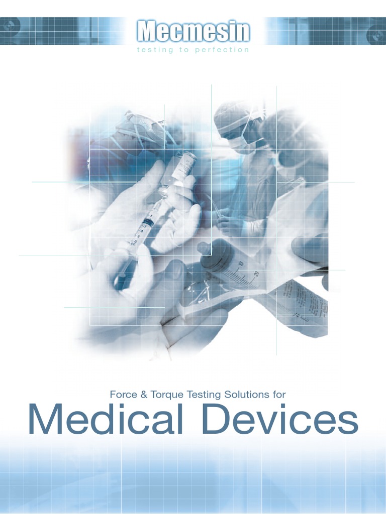 Mecmesin Testing Solutions for Medical Devices | PDF | Medical Device ...