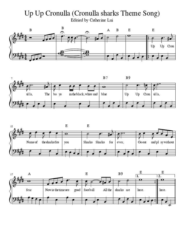 Up Up Cronulla Sharks Theme Song Association Football Teams Rugby League