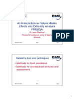 Introduction to FMEA Reliability Analysis