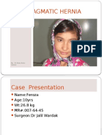 Diaphragmatic Hernia: Case Presentation