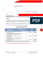 Cotizacion 004-2016 Ing. Rolando Dias UMSS PUNATA