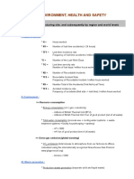 Kpi'S Environment, Health and Safety