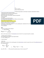 Chemical Engineering Equations and Concepts