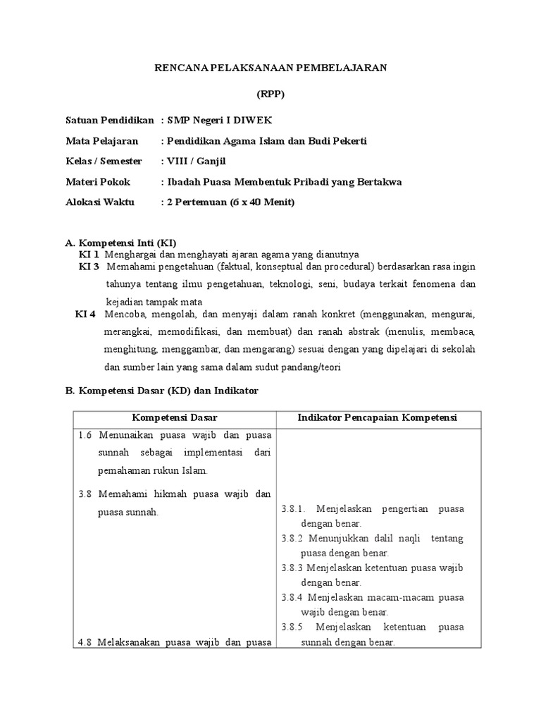 Rpp Kls 8 Bab 4
