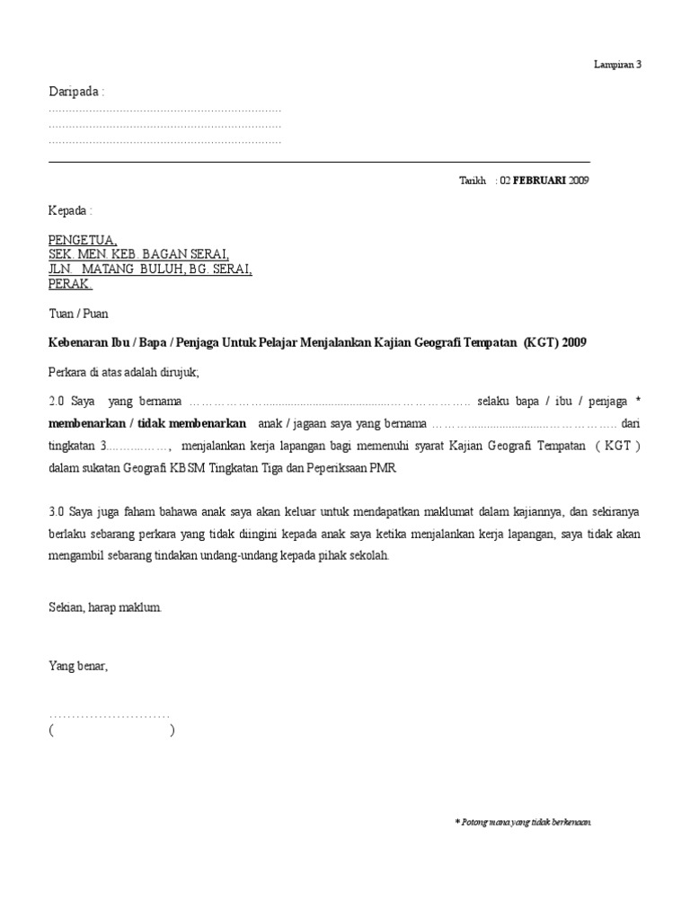 Surat Kebenaran IbuBapa  PDF