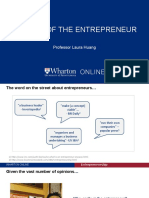 Profile of The Entrepreneur
