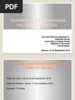 Presentación Teorías Contemporaneas Del Trabajo Social