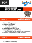 Law on Sales - Assignment Topic