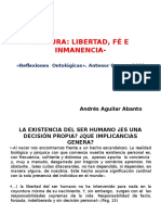 Lectura: Libertad, Fé E Inmanencia-: Reflexiones Ontológicas . Antenor Orrego, 1928