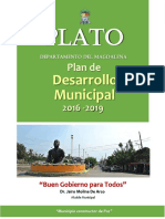 Plan Desarrollo Plato Buen Gobierno para Todos 2016 2019