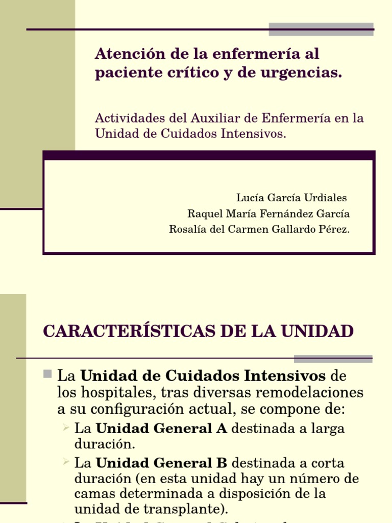 Auxiliar de Enfermería: sus funciones en Urgencias