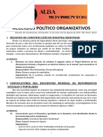 Acuerdos Políticos - Coordinacion Alba Movimientos 2015