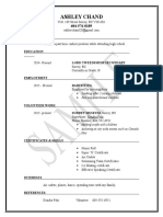 Planning 10 Resume