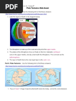 Plate Tectonics Web Quest Student