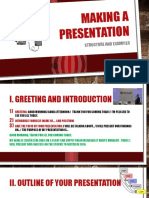 Making A Presentation: Structure and Examples