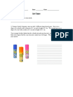 8 G C 9 Volumes Cylinders and Cones Exit Ticket