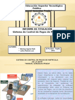 Sistema de Control de Pagos de Matricula