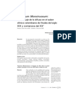 Theatrum Monstruosum. El lenguaje de lo difuso en el saber clínico colombiano de finales del siglo XIX y comienzos del XX