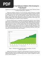 Aquaculture Method Using Offshore Fish Farming for Food Security