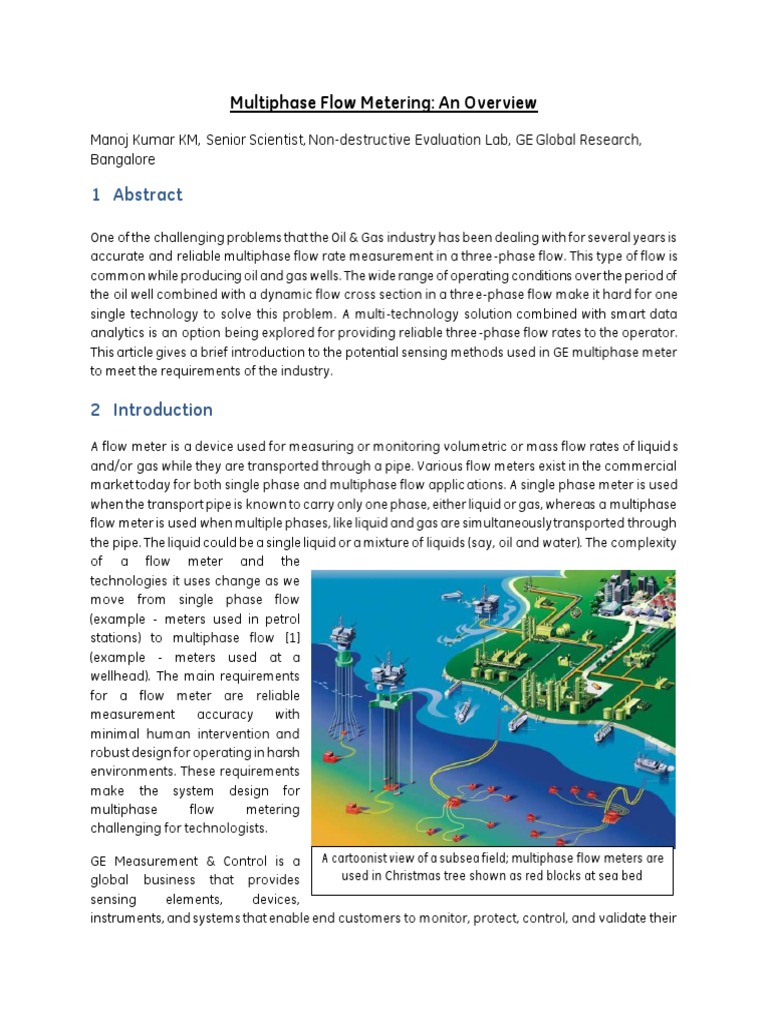 Overview of Multiphase Flow Metering | PDF | Flow Measurement | Gases