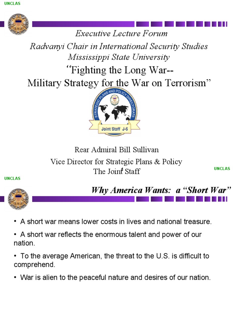 Military Strategy in the War on Terror | PDF | Social Science | History