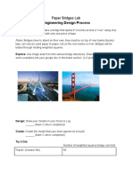 Engineering Design Process: Paper Bridges Lab