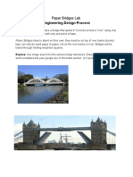Engineering Design Process: Paper Bridges Lab