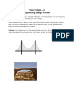 Engineering Design Process: Paper Bridges Lab