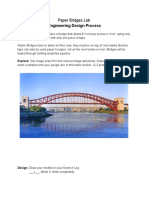 Engineering Design Process: Paper Bridges Lab