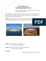 Engineering Design Process: Paper Bridges Lab