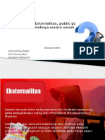 Externalitas, Public Goods Dan Contohnya Secara Umum