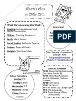 Mrs. Zakharia's Class October 24th-28th: What We're Learning This Week!