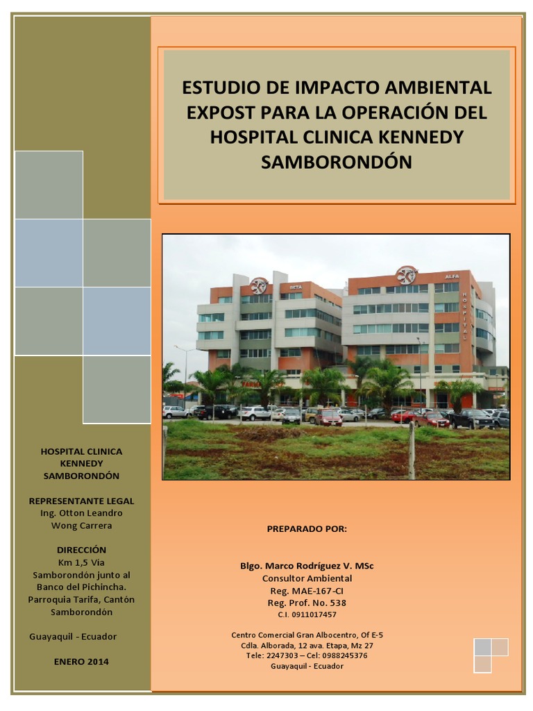 Eia Hospital Clinica Kennedy Samborondon Environmental
