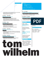 Wilhelm Tom - Resume 2016