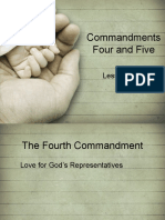 Lesson 12 - The Fourth and Fifth Commandments