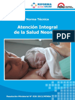 Norma Técnica de Atención Integral de La Salud Neonatal