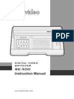 Datavideo SE 500 Manual