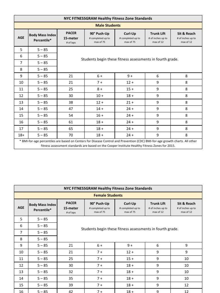 Healthy Fitness Zones PDF
